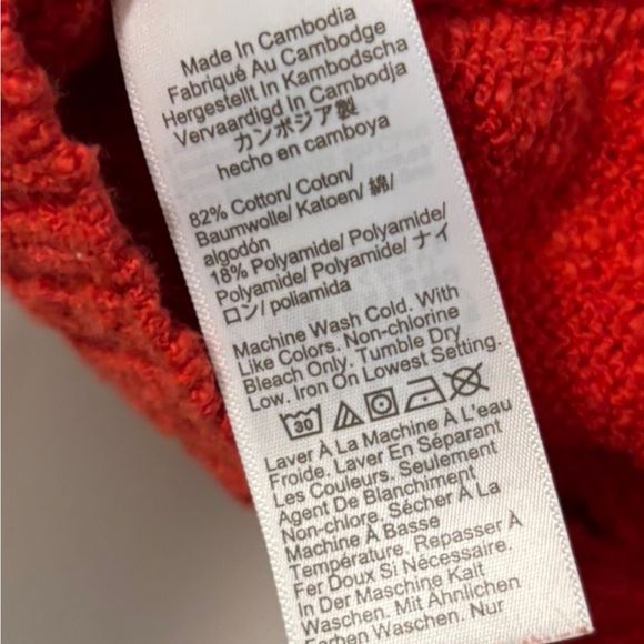 J.CREW V-Neck Beach Sweater Tank Top in Bright Cerise - Size M EUC - Picture 6 of 10